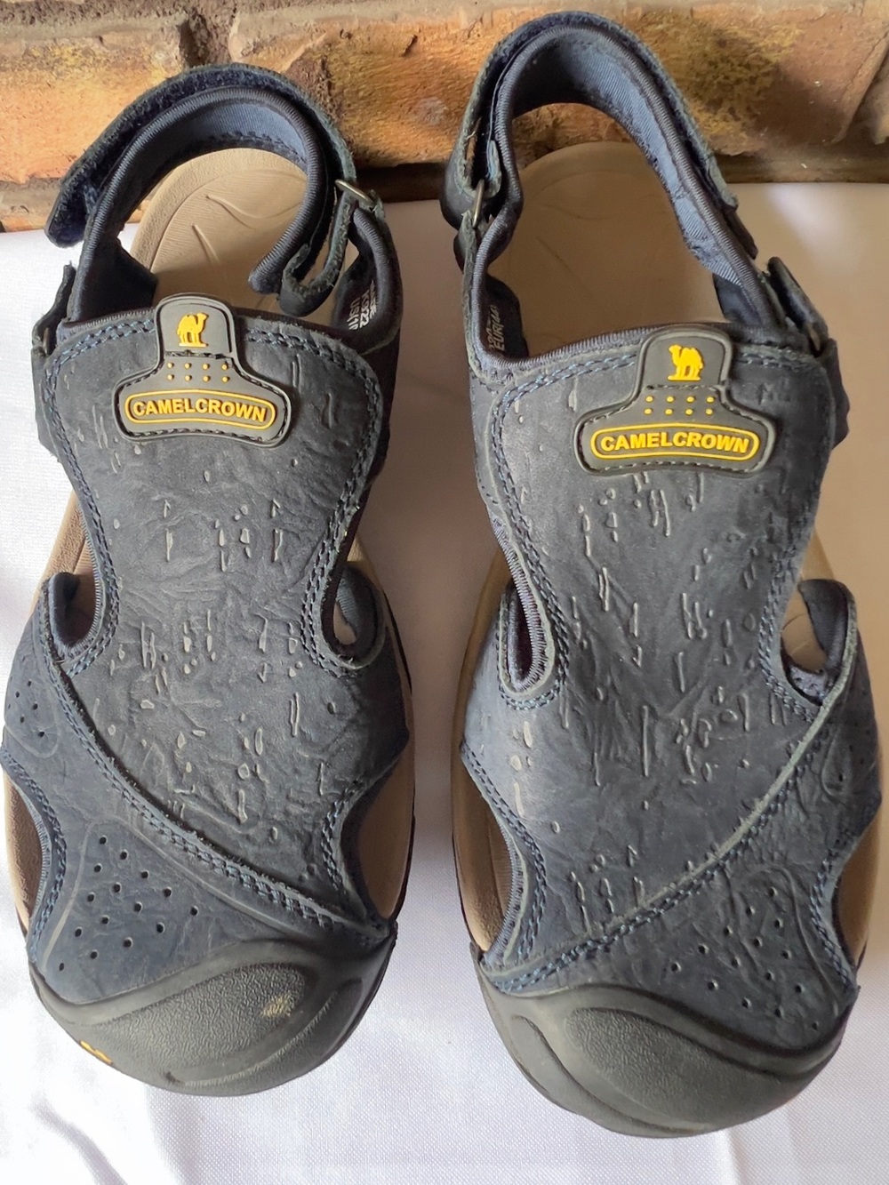 Camelcrown Men's Navy Outdoor Sandals with Secure Adjustable Straps